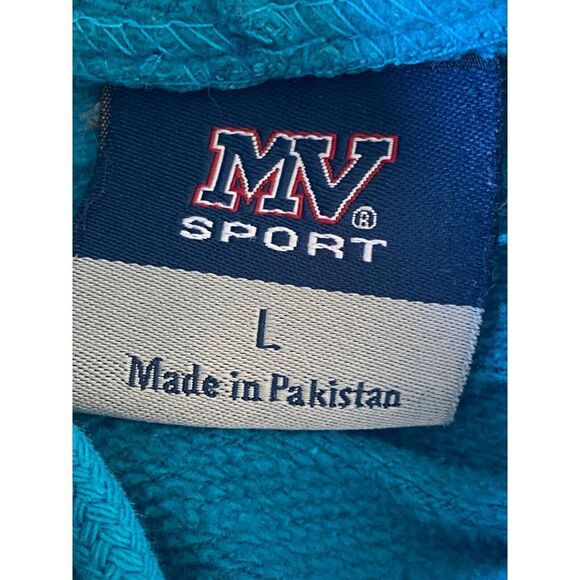 Santa Cruz California Hoodie Turquoise Adult Large Pockets Surf City Beach - Picture 4 of 6